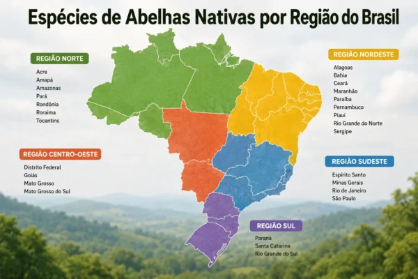 Espécies de Abelhas Nativas por Região do Brasil