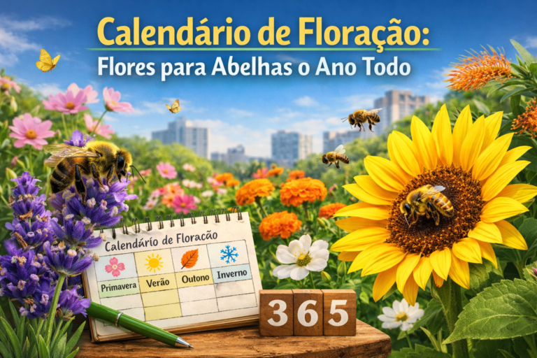 Calendário de Floração: Flores para Abelhas o Ano Todo