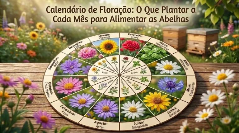 Calendário de Floração: O Que Plantar em Cada Mês para Alimentar Abelhas