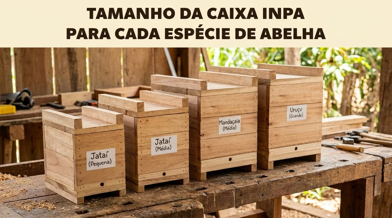 Tamanho da Caixa INPA para Cada Espécie de Abelha