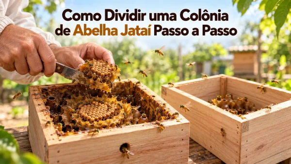 Como Dividir uma Colônia de Abelha Jataí Passo a Passo