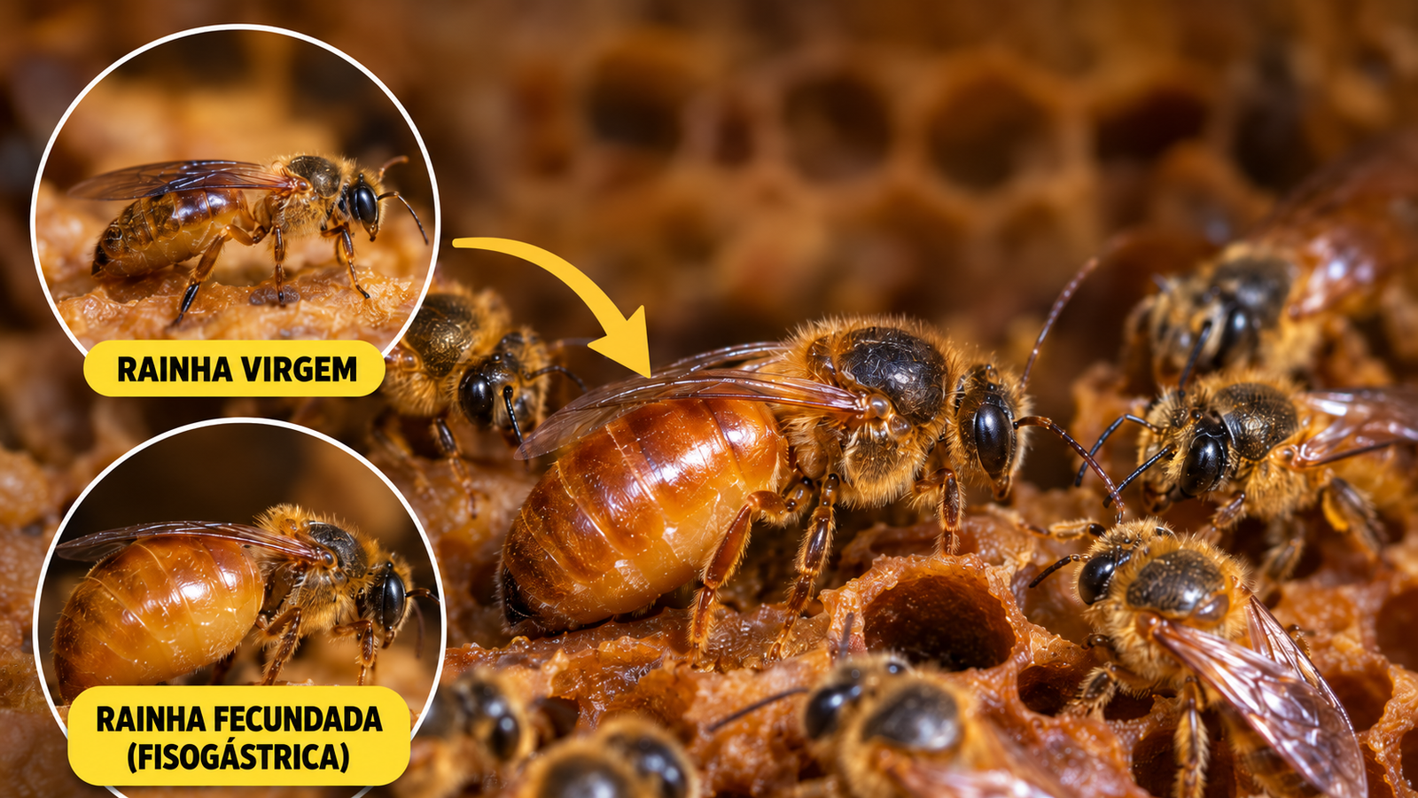 Como Saber se uma Rainha de Abelha Sem Ferrão Foi Fecundada